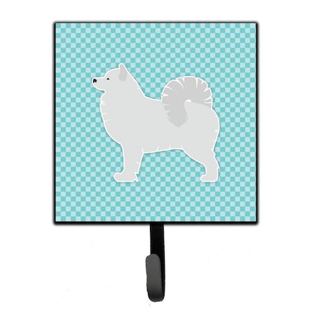 Carolines Treasures Samoyed Checkerboard Blue Leash or Key Holder BB3759SH4